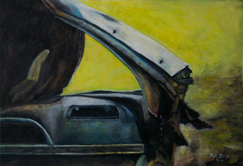 Crushed, Just Crushed - Ray Perigo - Oil Pastel