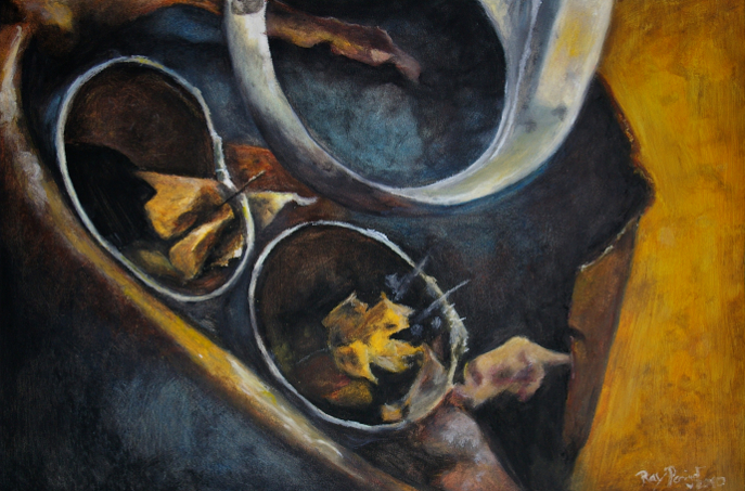 Lights Out - Ray Perigo - Oil Pastel